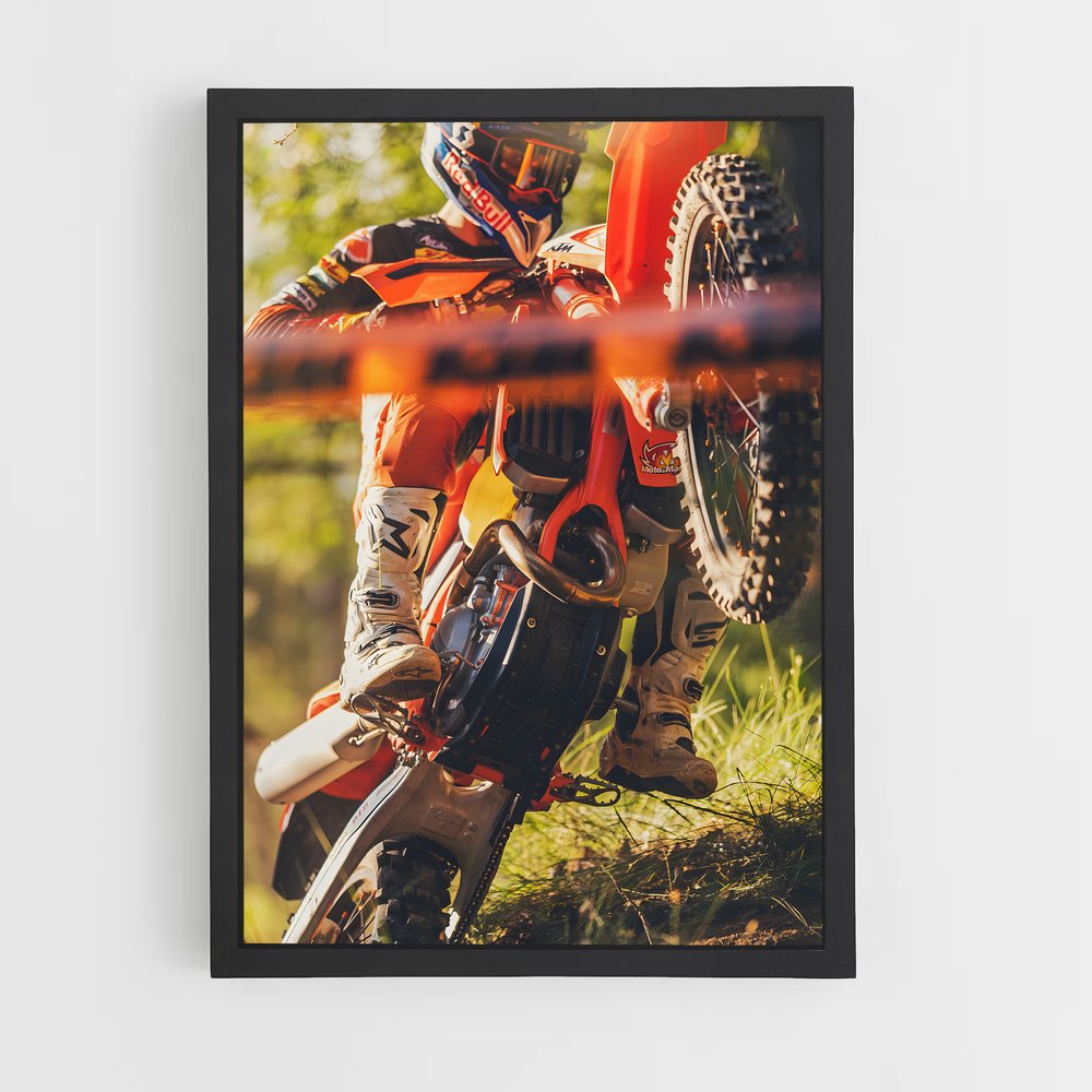 Poster Aventures en Forêt – affiche KTM Moto (vue 2)